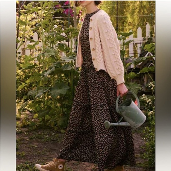 NWOT The Great The wind-chime dress crescent floral maxi dress size small (1) - Picture 2 of 9